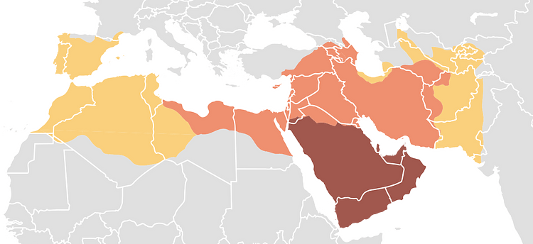 Expansion of Early Islamic Caliphates