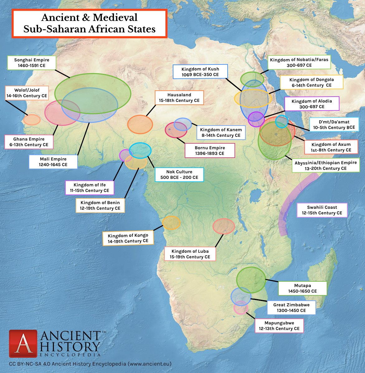 14th Century Africa Map Gillie Donnamarie 3701