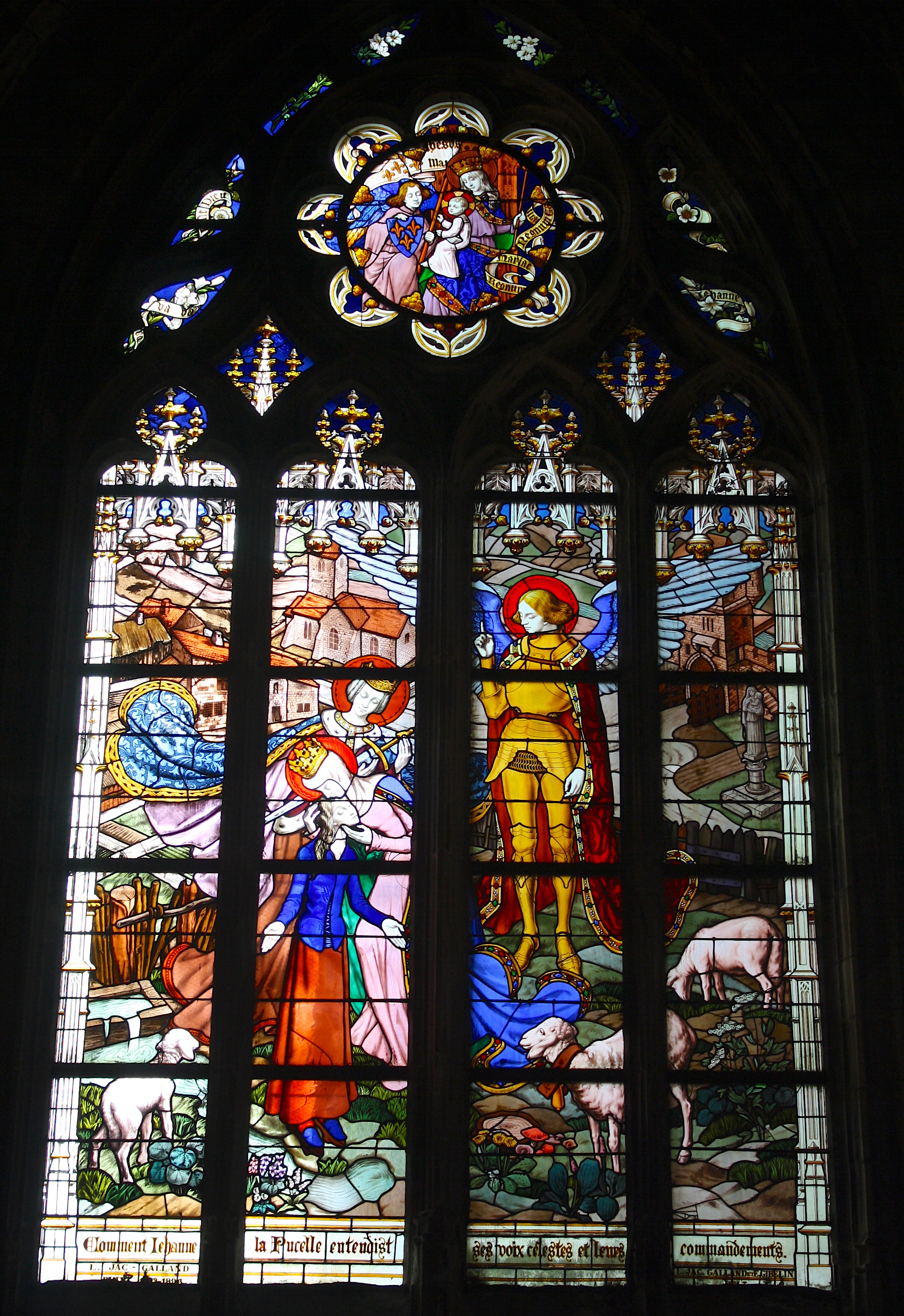 gothic cathedrals stained glass windows