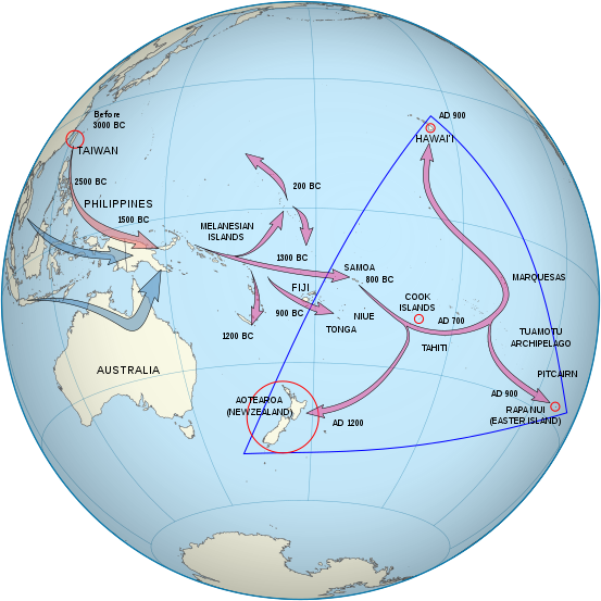 polynesian migration map