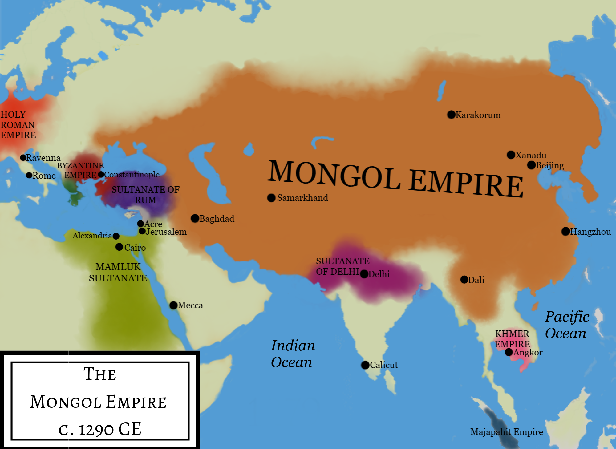 mongol empire kublai khan