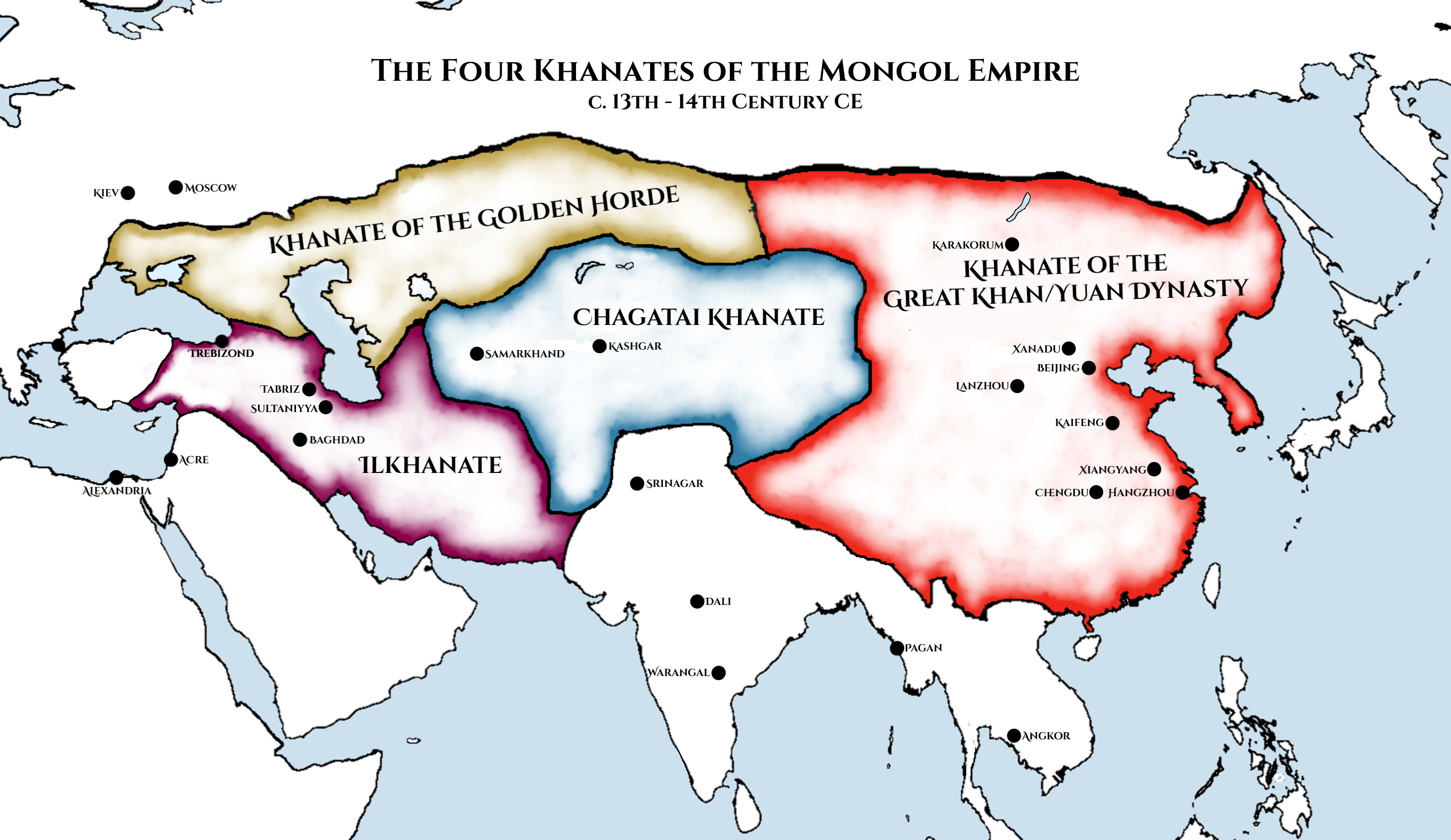 Xiongnu Khanate Empire Map