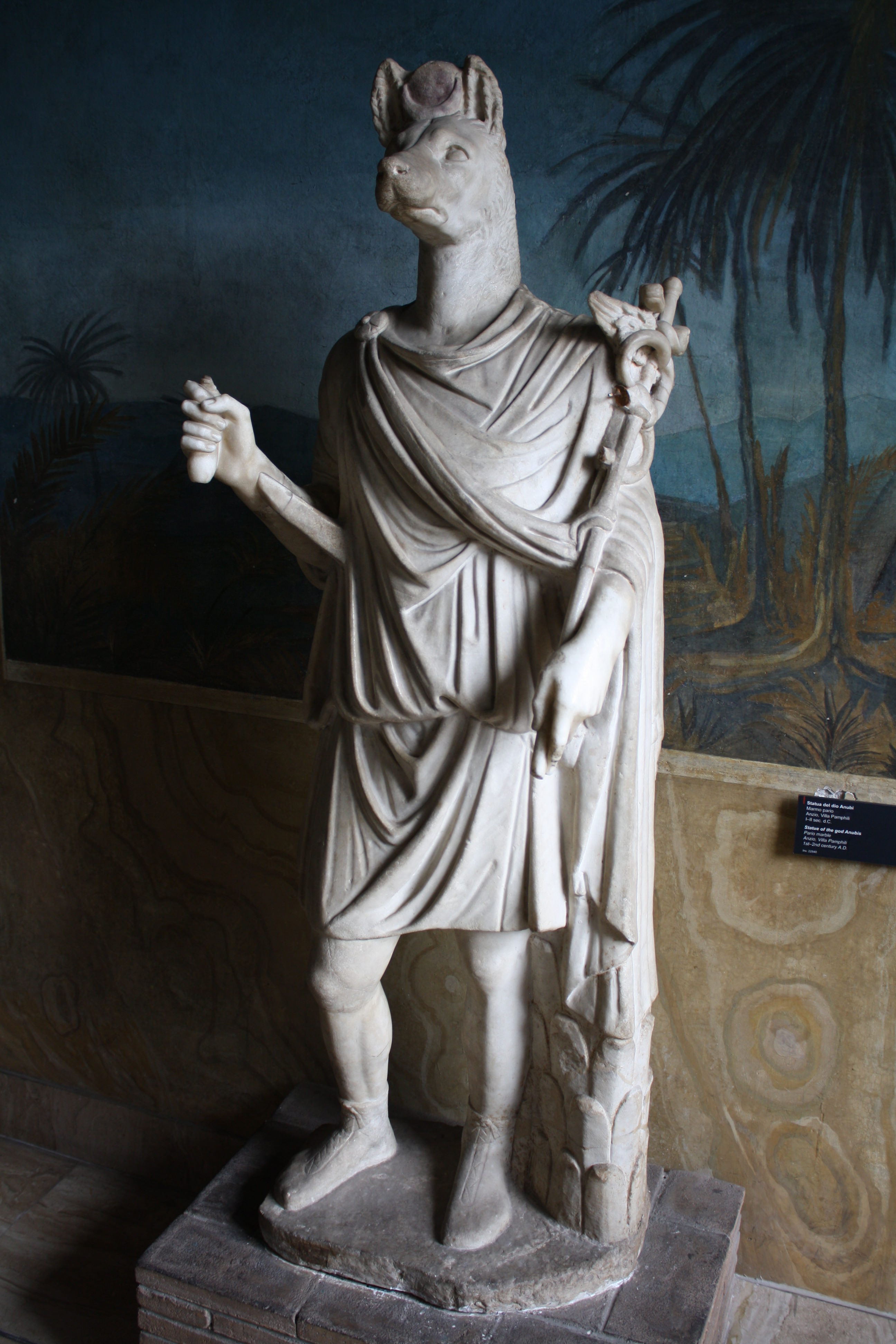 ancient anubis statue