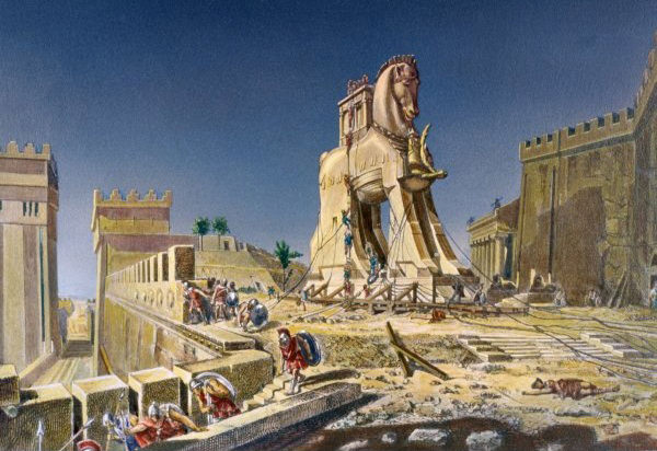 trojan horse art