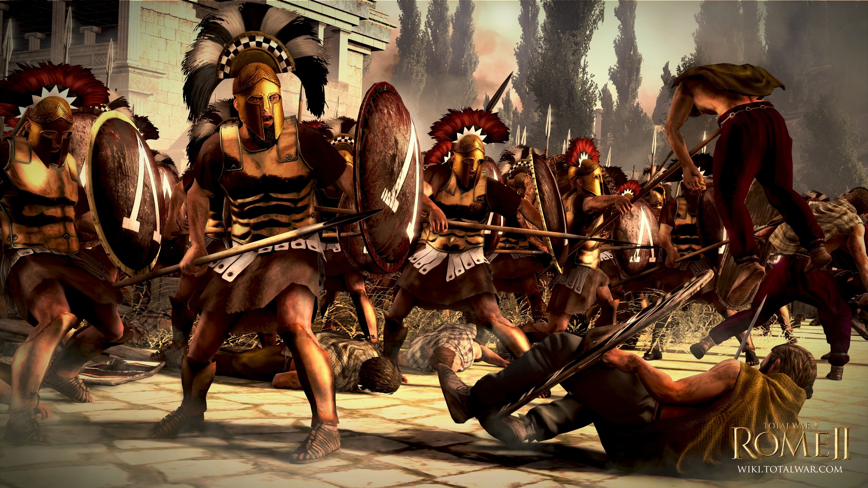 ancient spartan warriors wallpaper