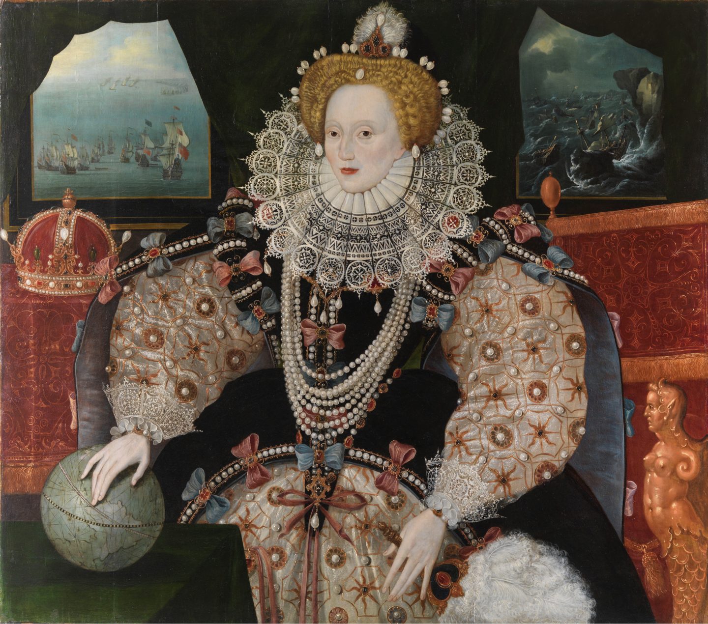 Elizabeth I Armada Portrait Illustration World History