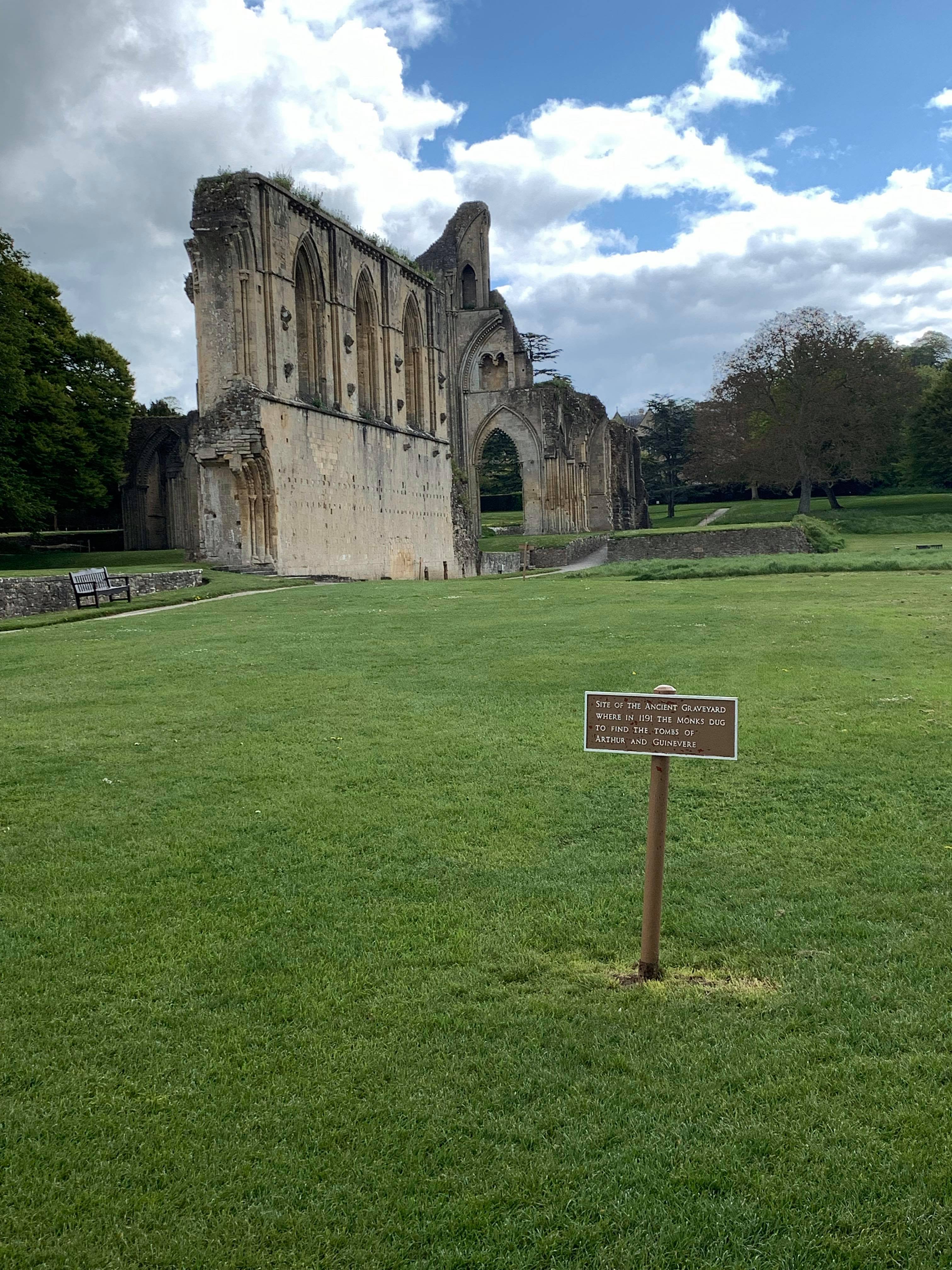 Ancient Burial Site of King Arthur and Guinevere at Glastonbury