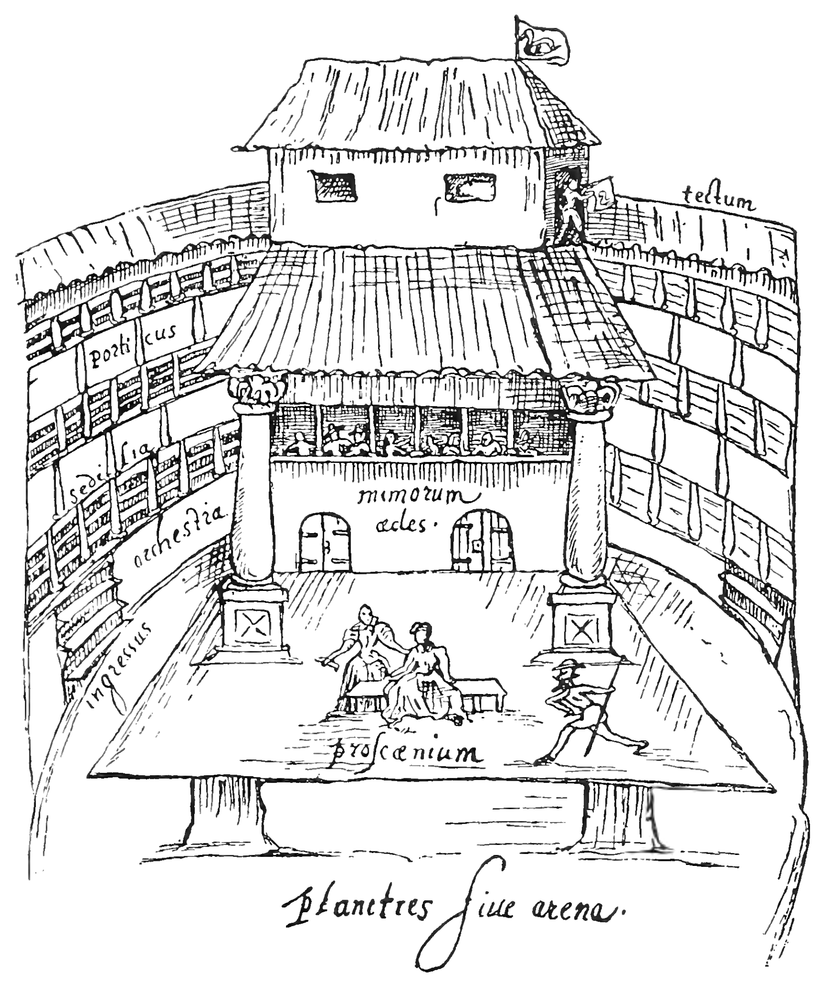 theatre stage drawing