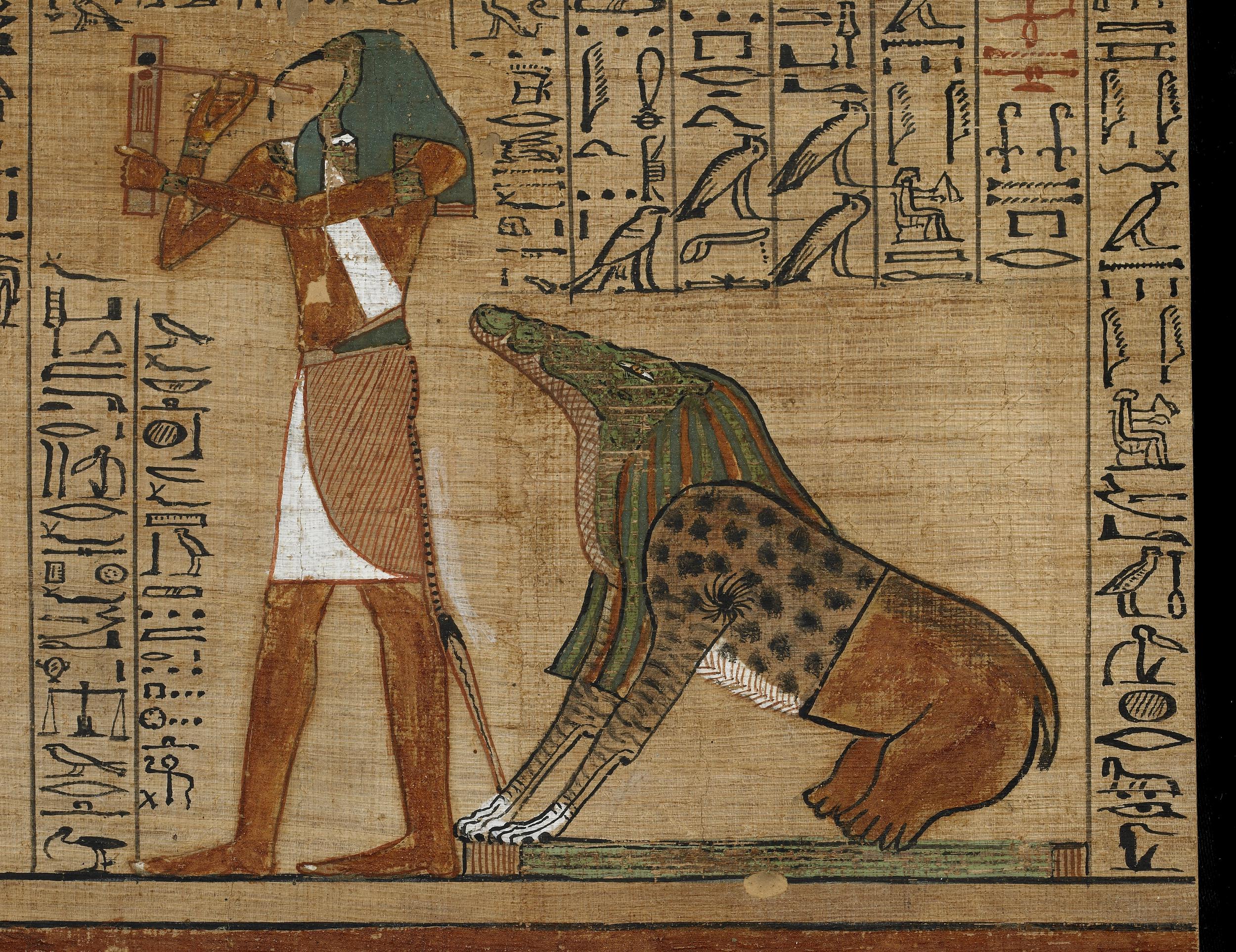 egyptian god thoth drawing