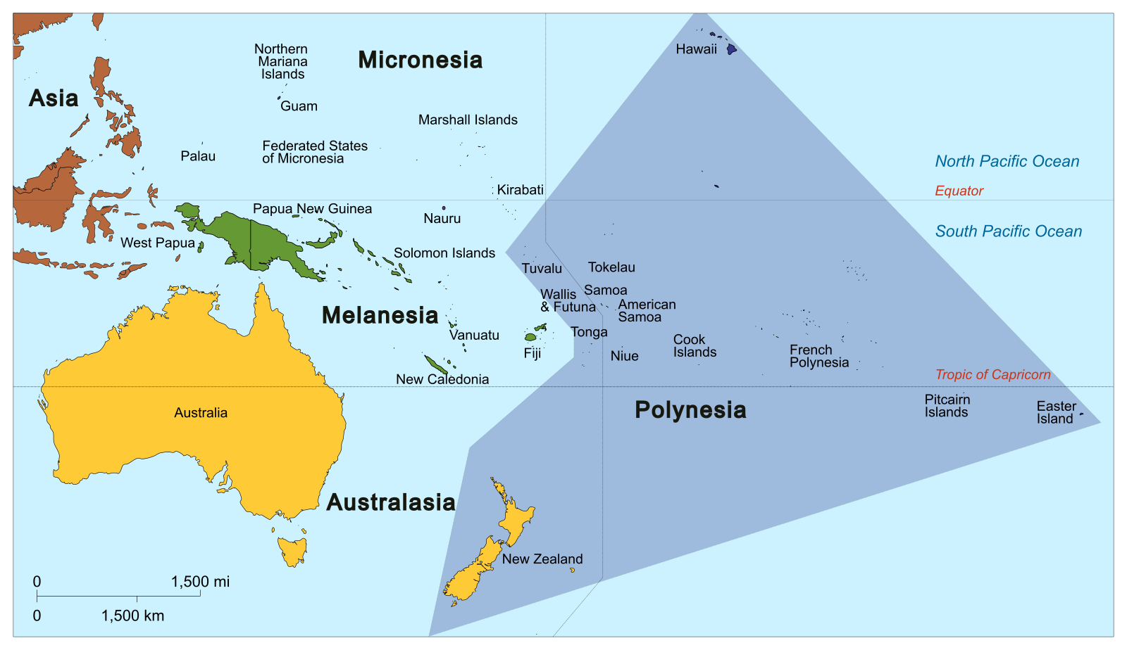 easter and surrounding islands map