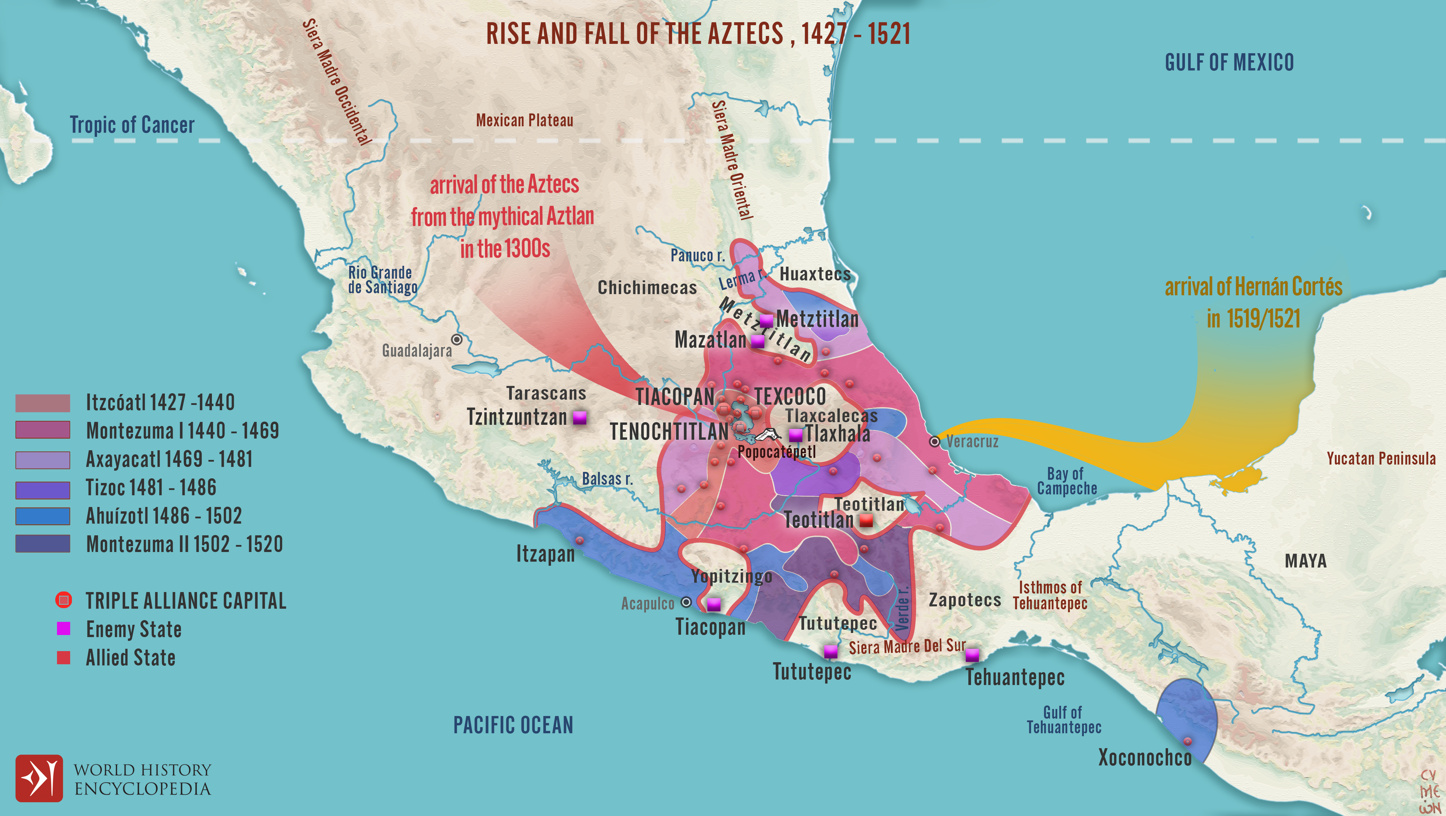 aztec empire tenochtitlan now