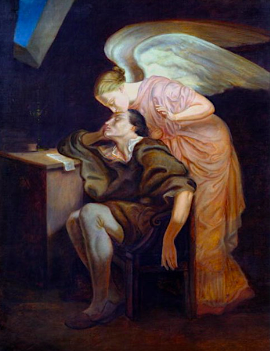 The Kiss of the Muse by C zanne Illustration World History