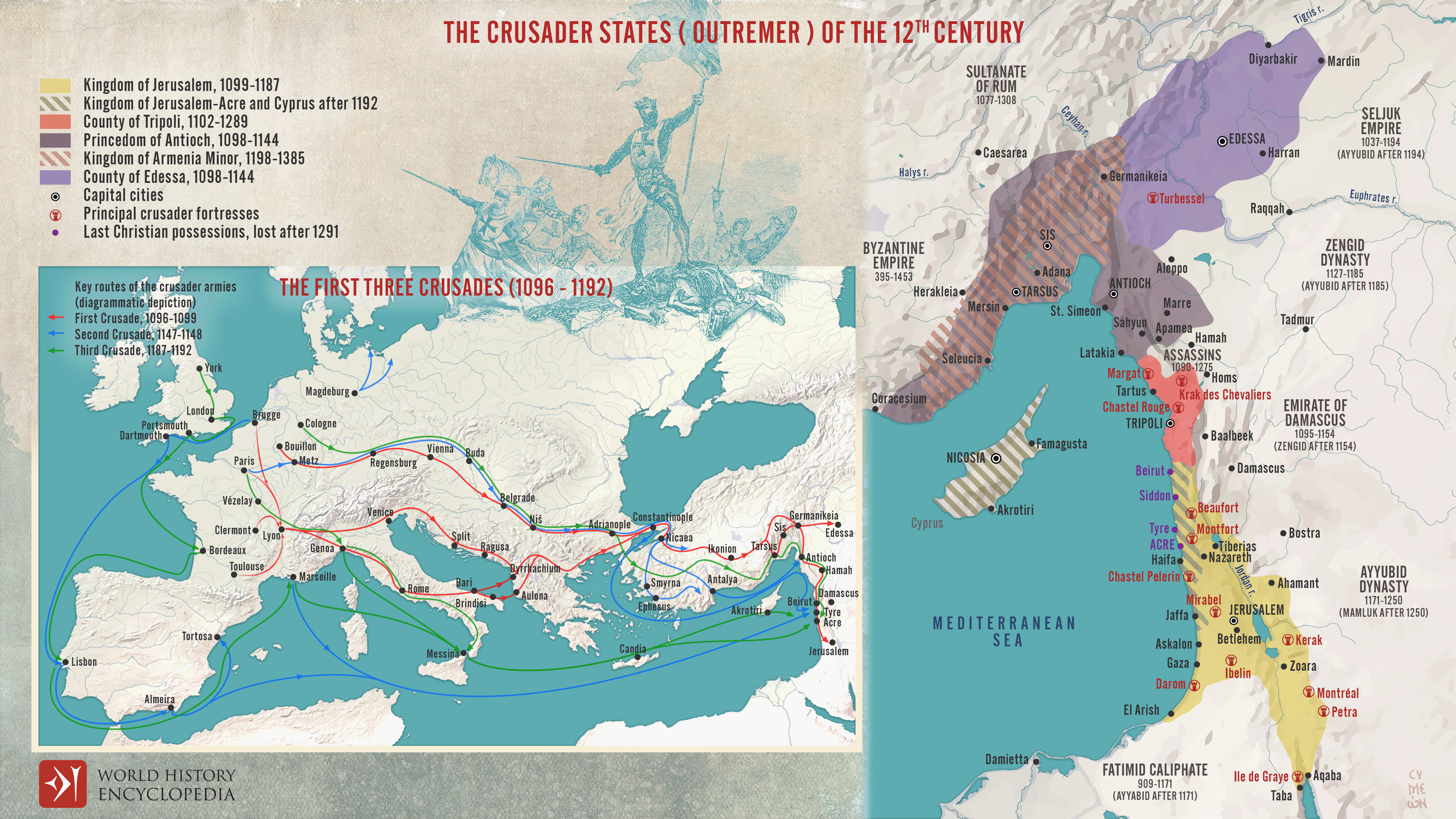 crusades map