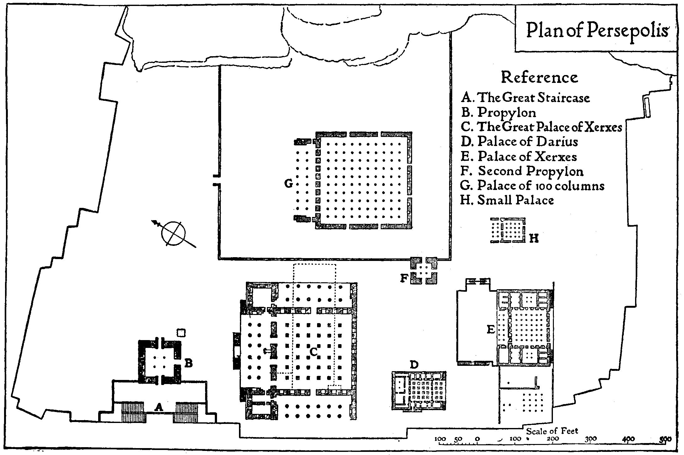 persepolis iran map