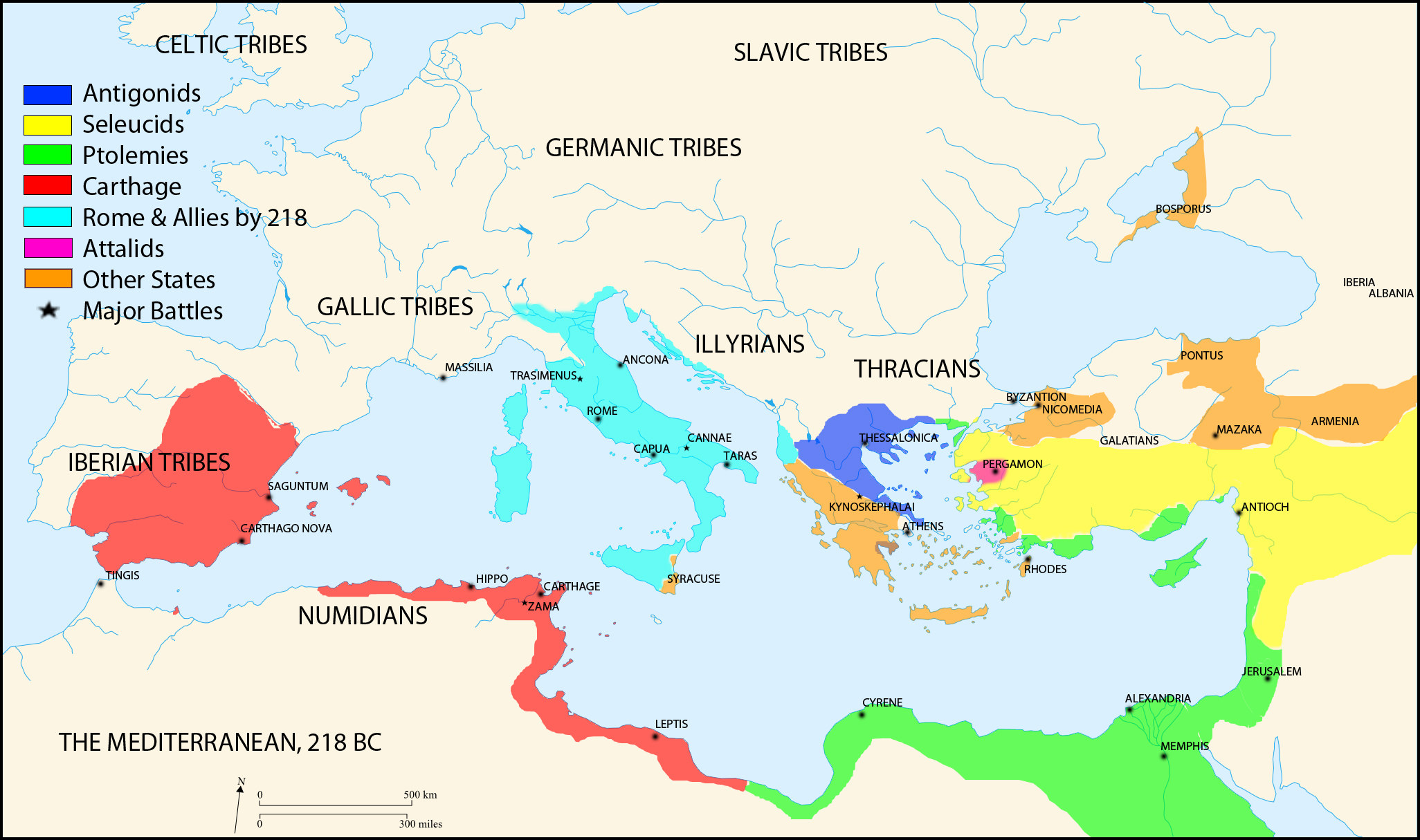 ancient mediterranean region map