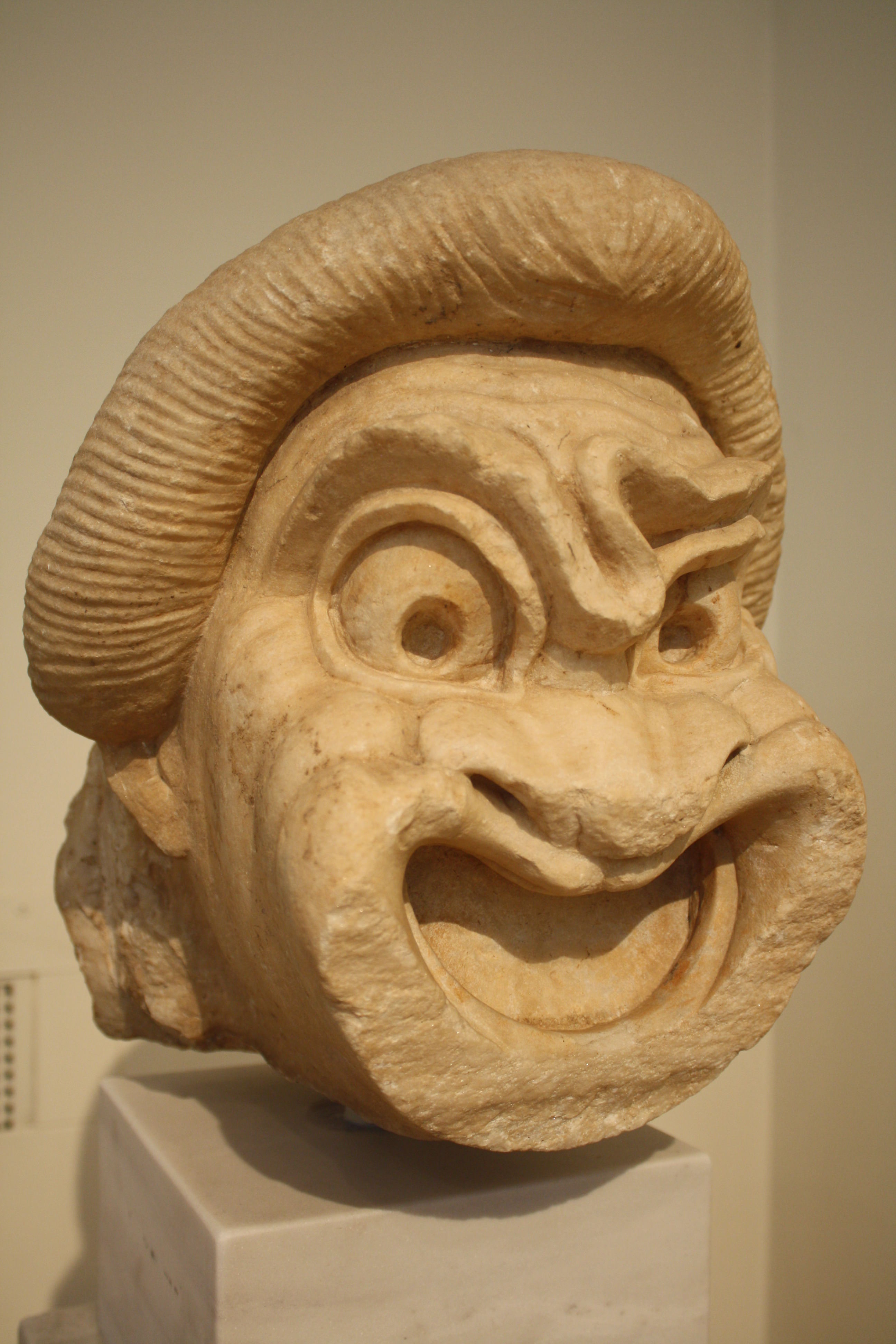 Marble Theatrical Mask - Museum of Antiquities - Arts and Science