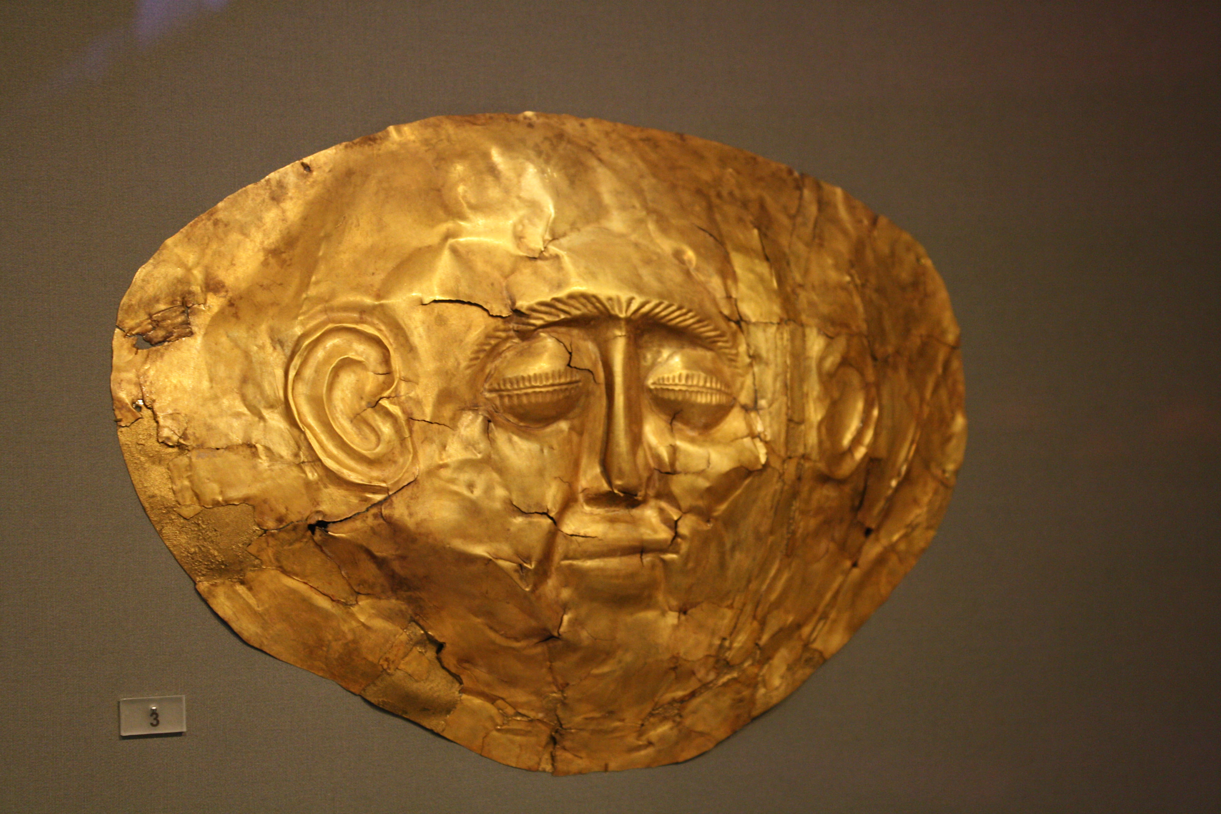 mycenaean funerary mask