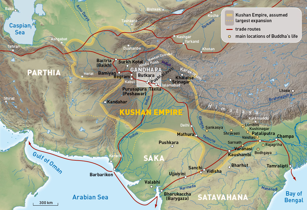 Kushan Empire Map