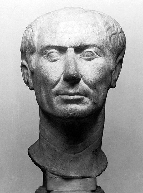julius caesar statue head