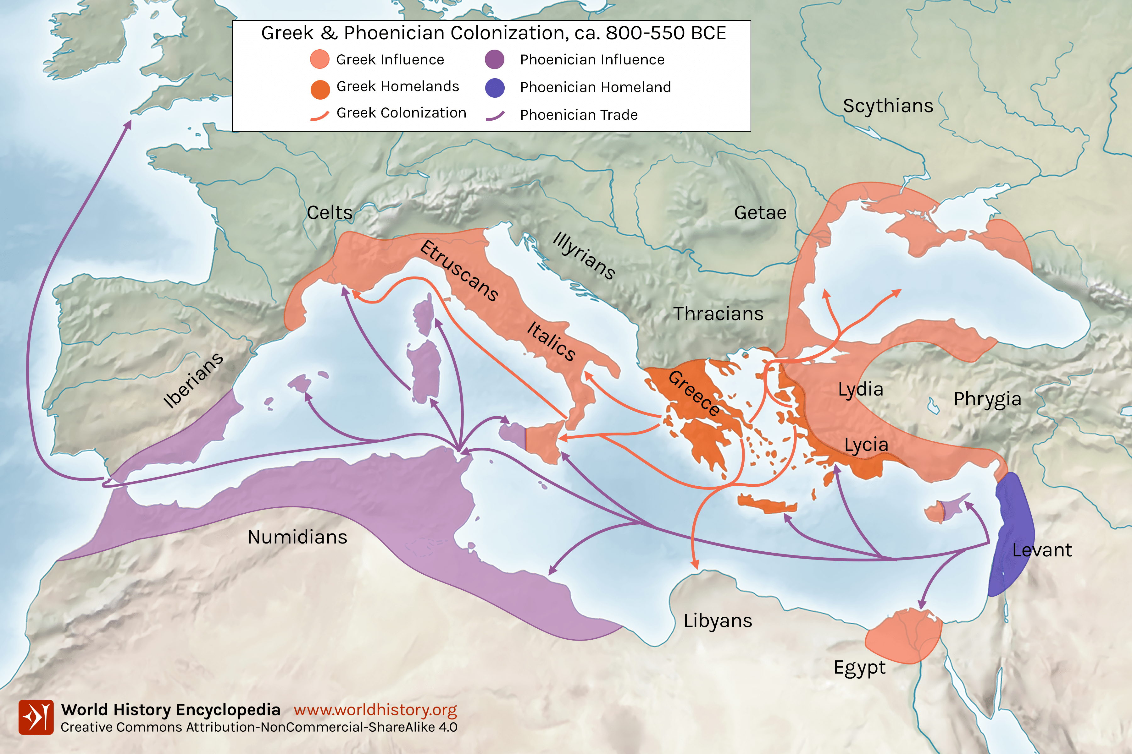 Trade Routes in the Ancient Mediterranean (Illustration) - World History  Encyclopedia