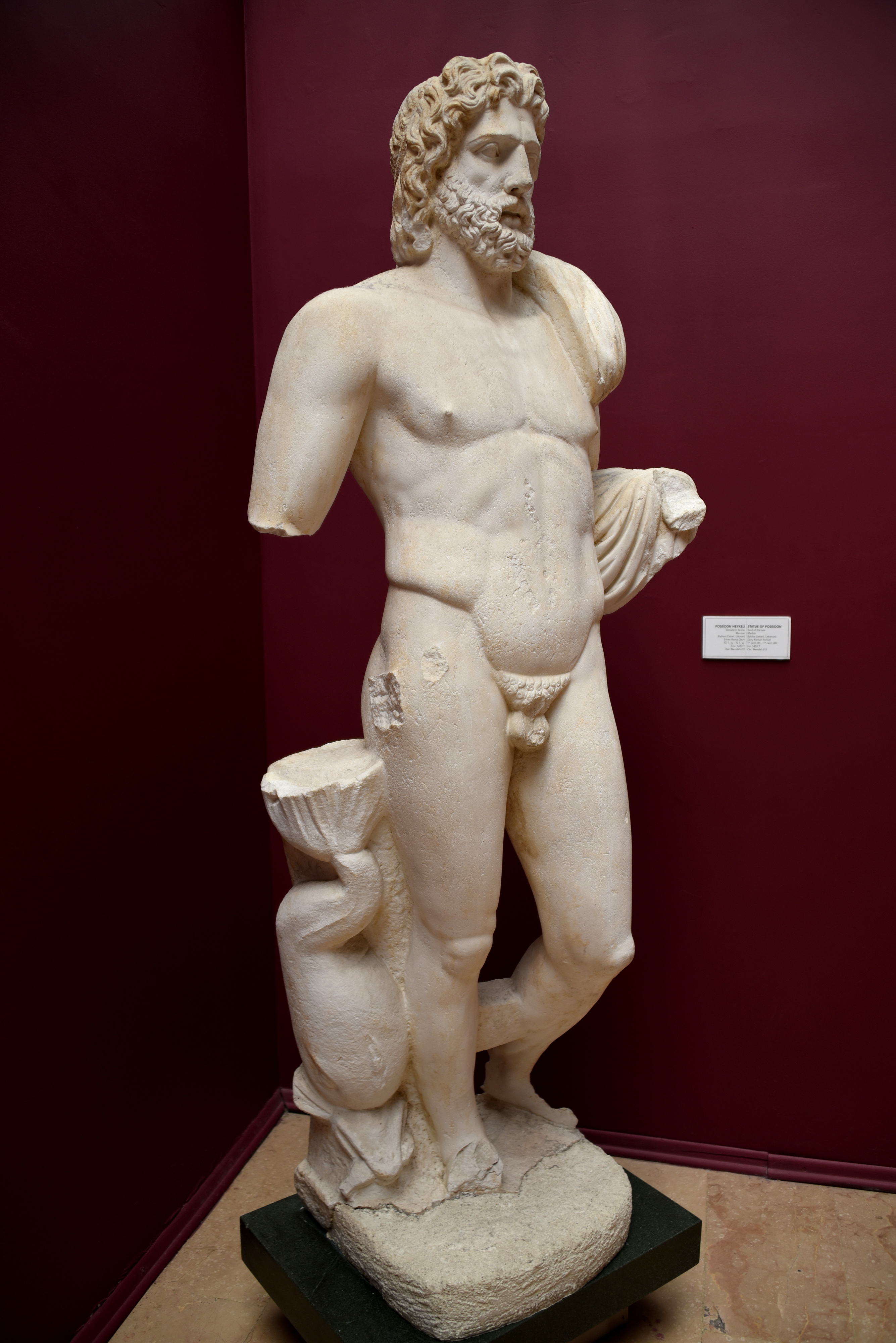 greek statue of poseidon