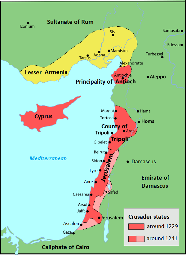 crusades map