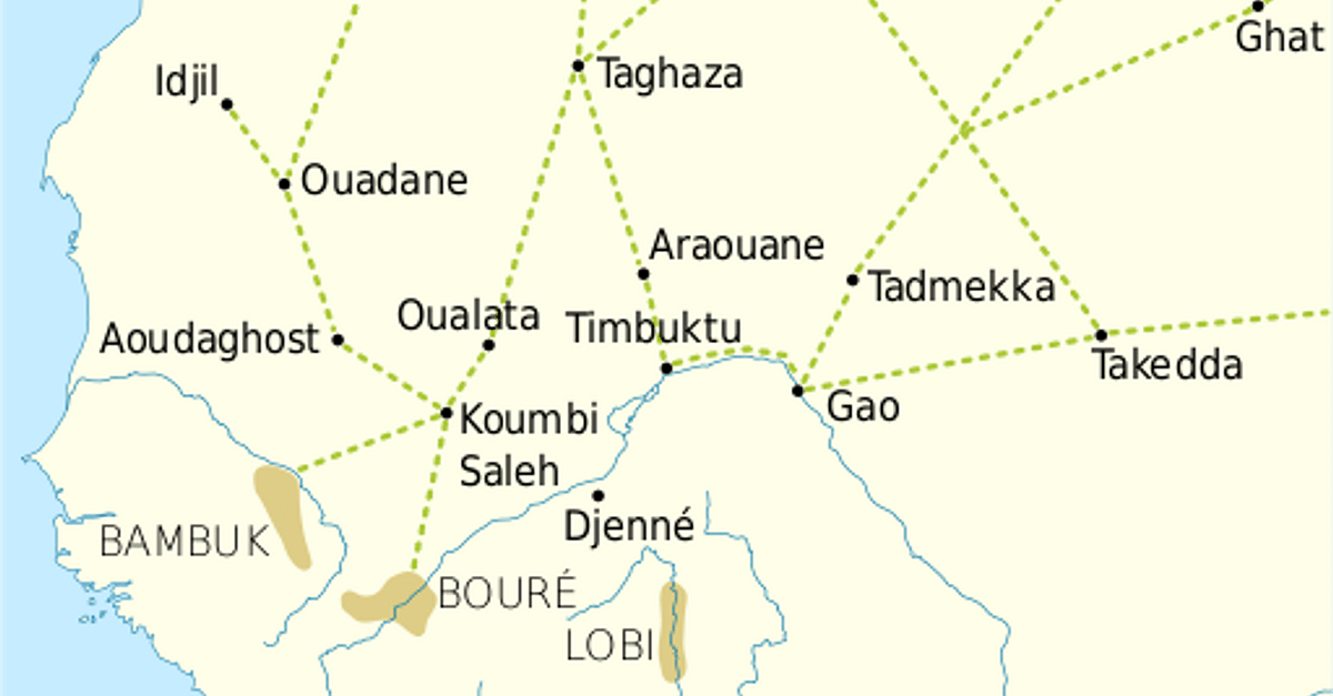 Trans-Saharan Trade Routes (Illustration) - World History Encyclopedia