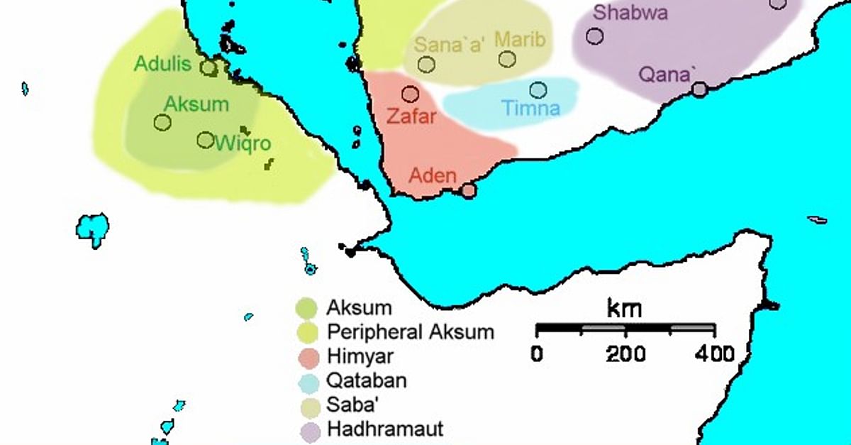 Kingdom Of Axum Map Map Of Kingdom Of Axum (Illustration) - World History Encyclopedia