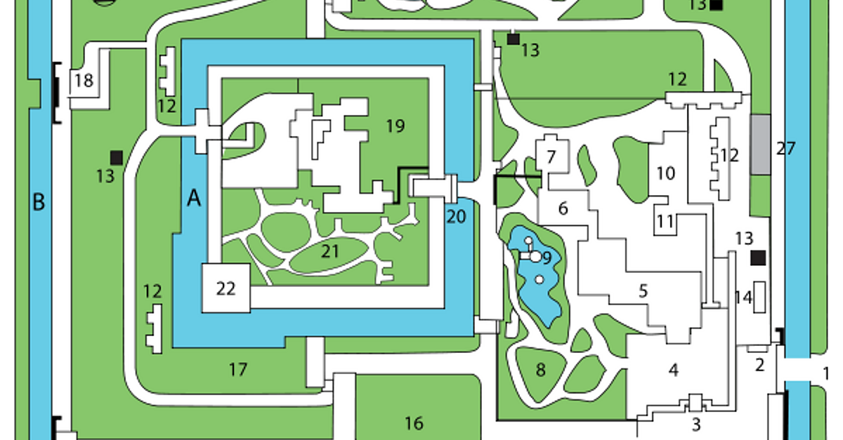 Nijo Castle Plan (Illustration) - World History Encyclopedia