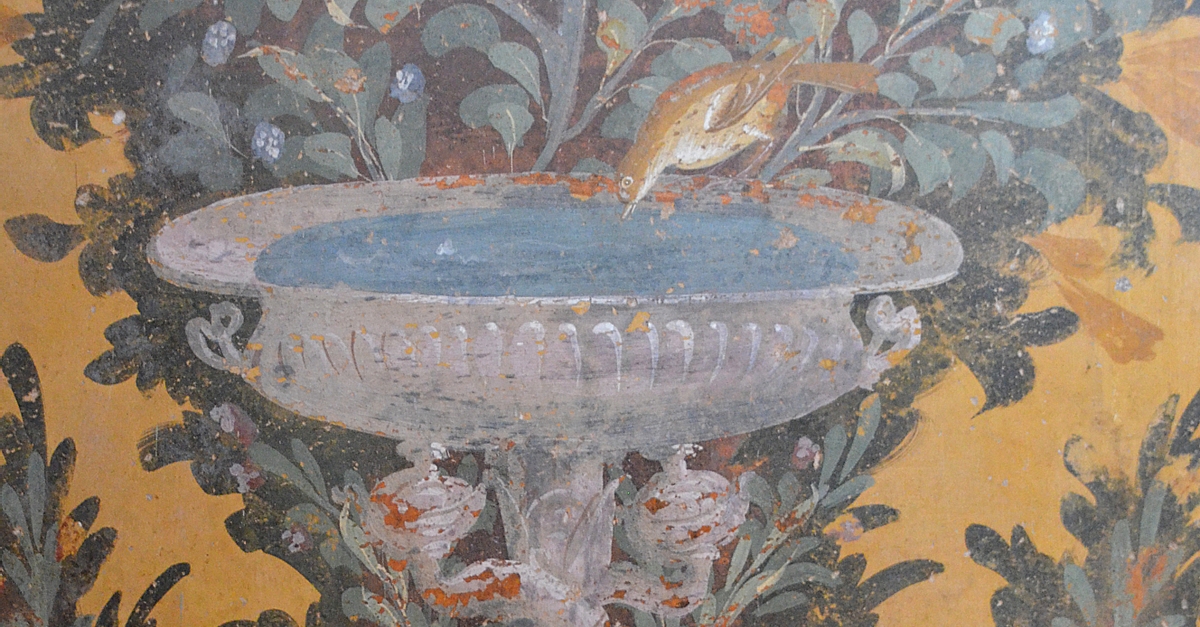 Garden Fresco in the Oplontis Villa Poppaea (Illustration) - World ...