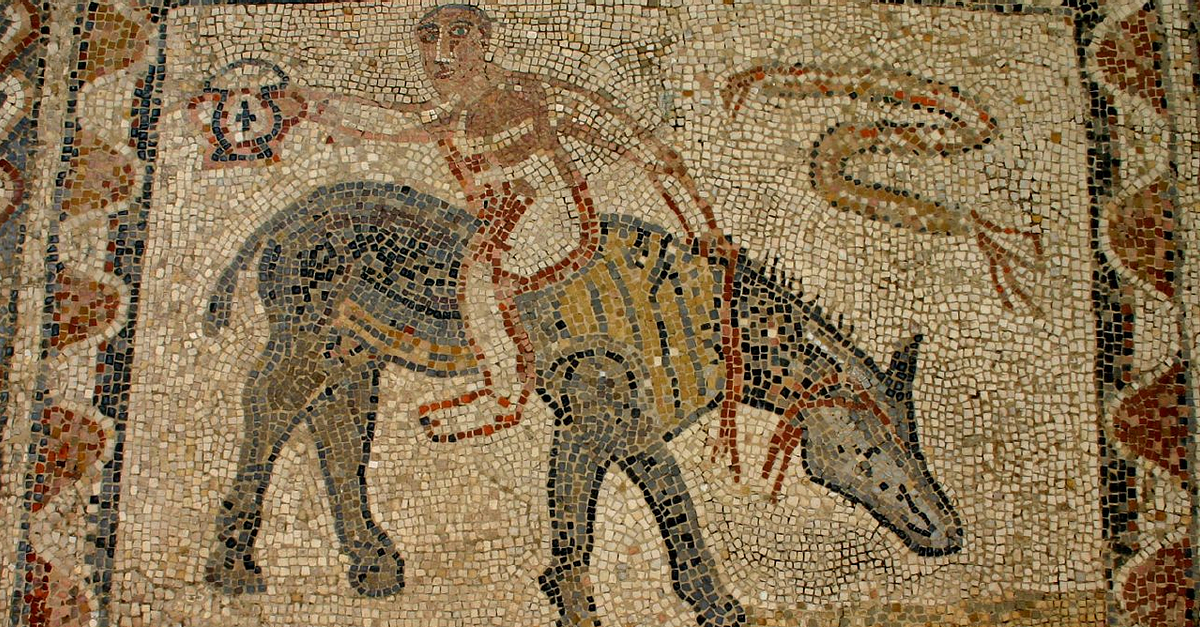 House of the Athlete Mosaic, Volubilis (Illustration) - World History ...