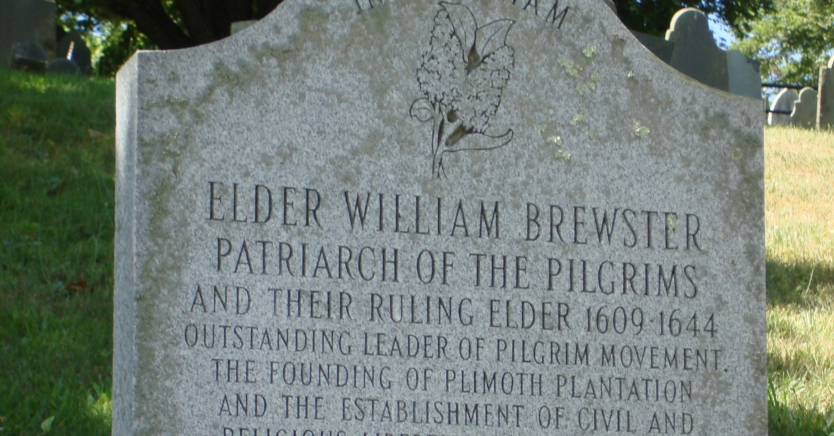 William Brewster Memorial Stone (Illustration) - World History Encyclopedia