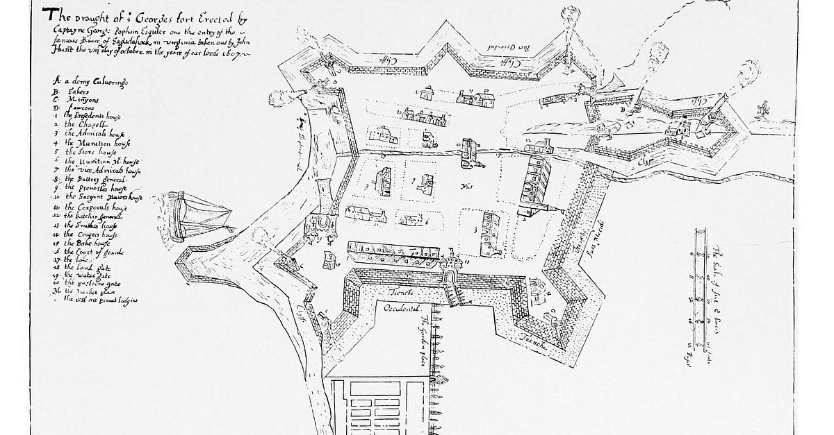 Plan of Fort St. George (Illustration) - World History Encyclopedia