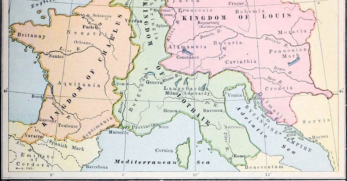 Division Of The Carolingian Empire (Illustration) - World History ...