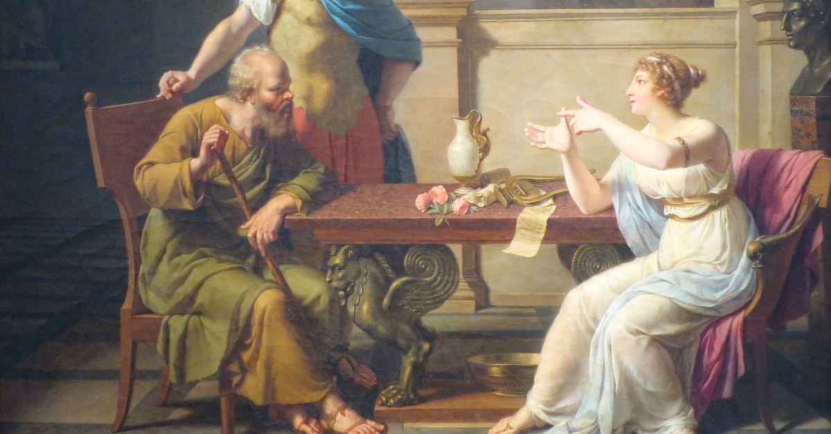 Socrates Visiting Aspasia (Illustration) - World History Encyclopedia