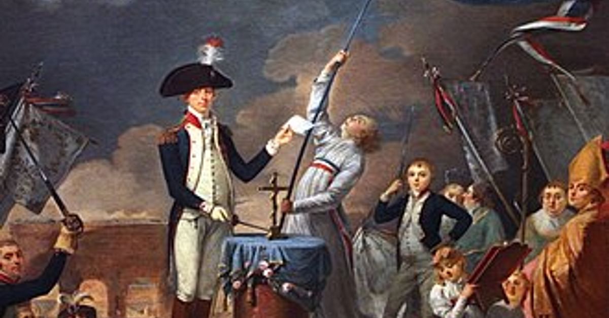 Oath Of La Fayette At The Fête De La Fédération 14 July 1790 Illustration World History 