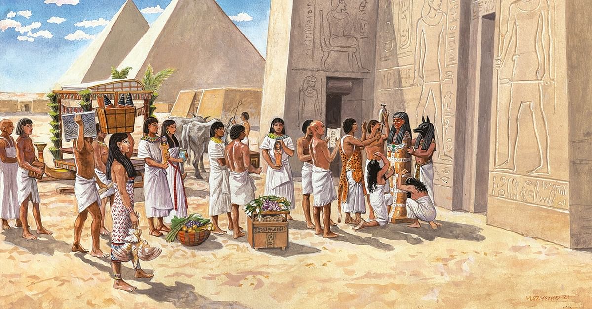 Opening Of The Mouth Ritual In Ancient Egypt (Illustration) - World History Encyclopedia