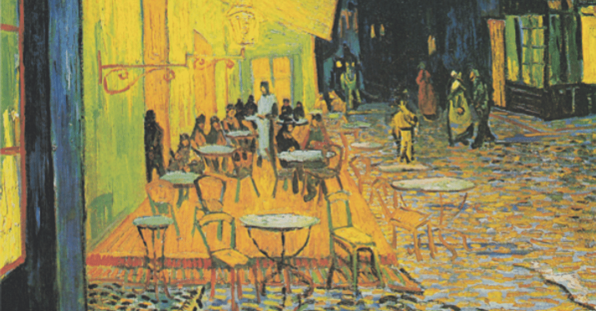 Café Terrace at Night by van Gogh