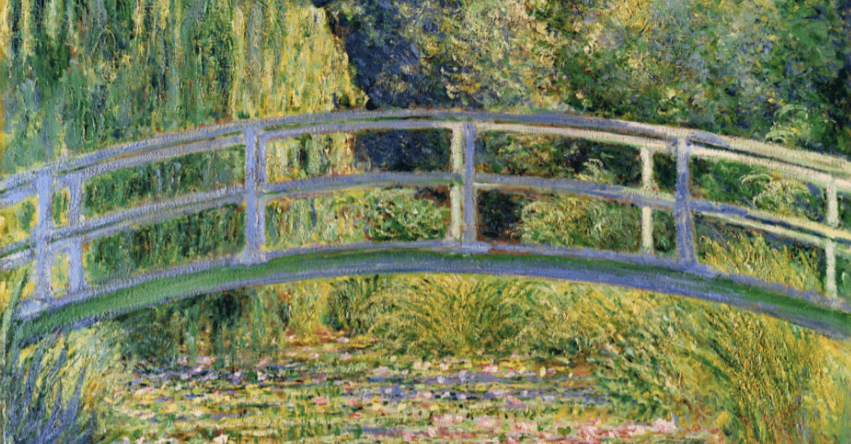 monet japanese bridge water lily pond