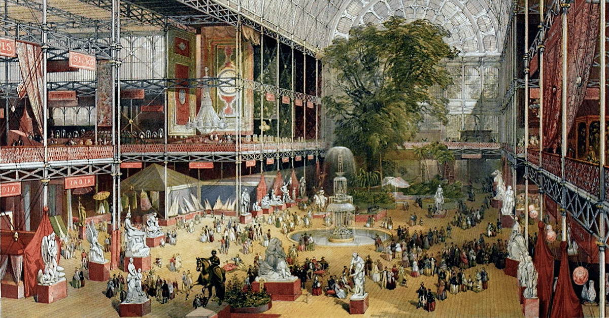 Crystal Palace Interior, Great Exhibition (illustration) - World 