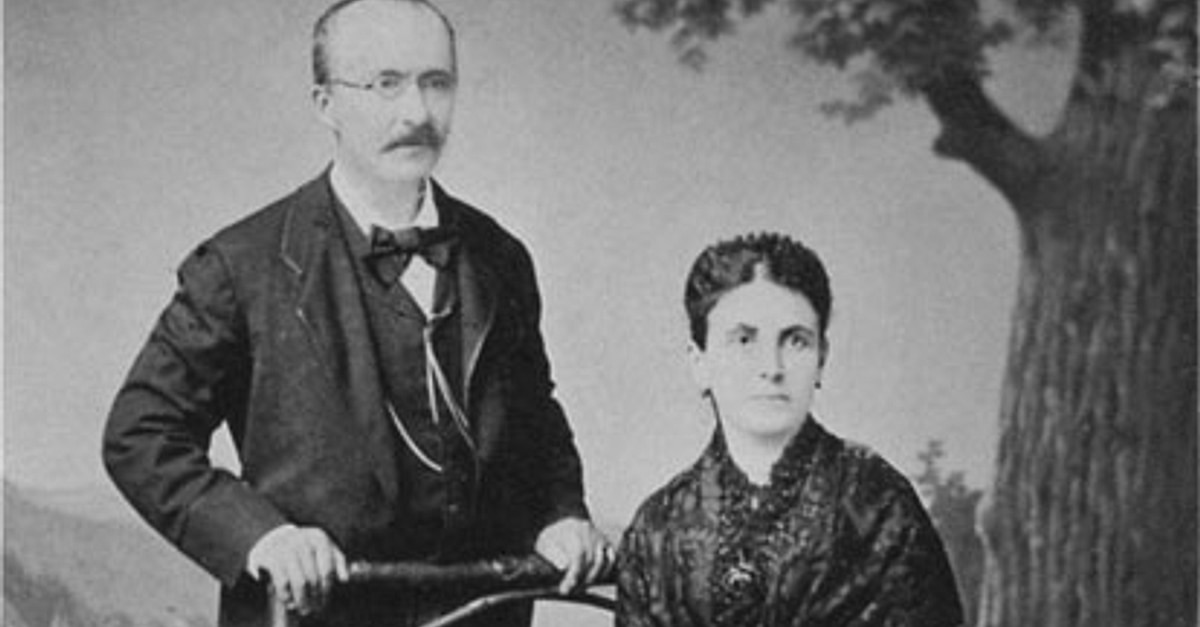 Heinrich and Sophia Schliemann (Illustration) - World History Encyclopedia