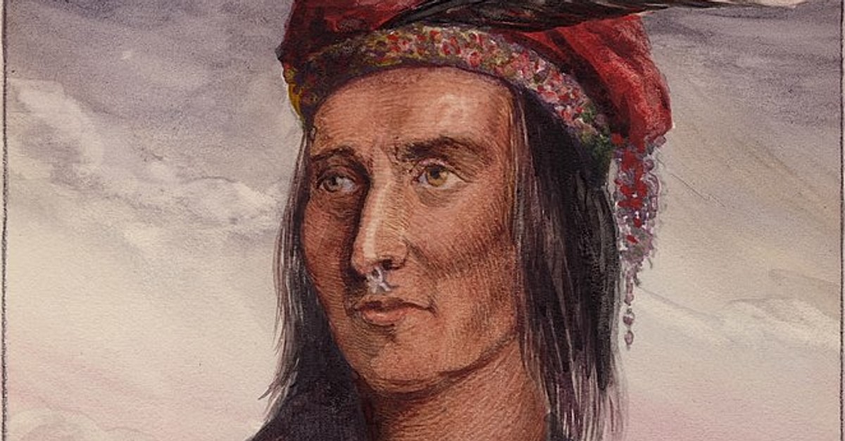 Portrait Of Tecumseh (illustration) - World History Encyclopedia