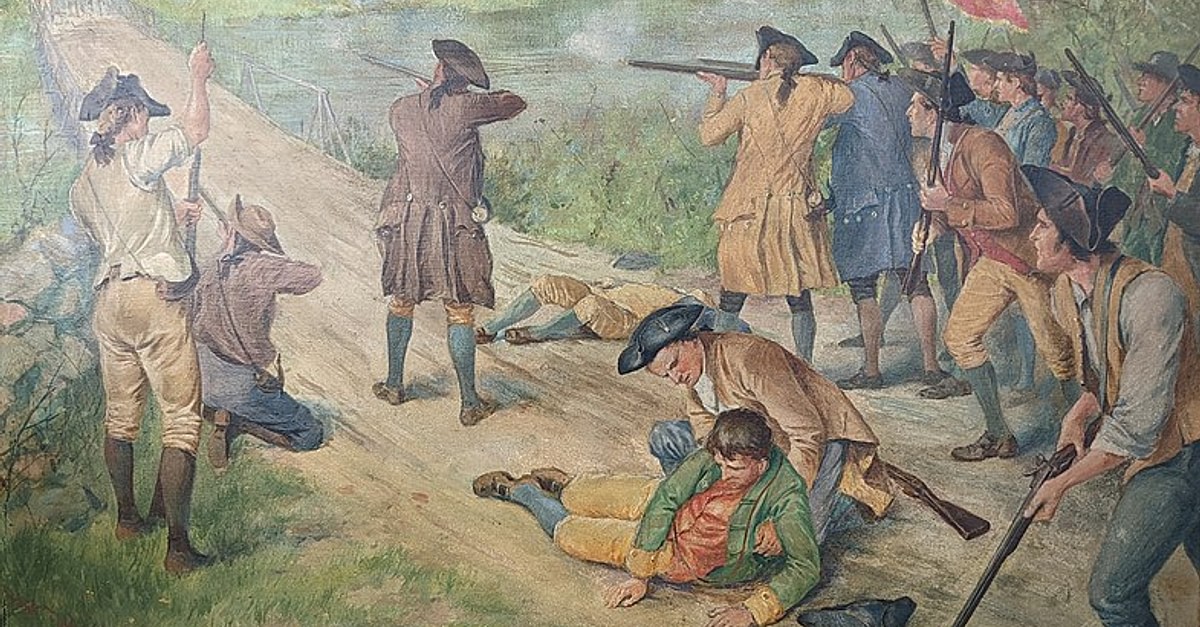 Battle of North Bridge, Concord (Illustration) - World History Encyclopedia