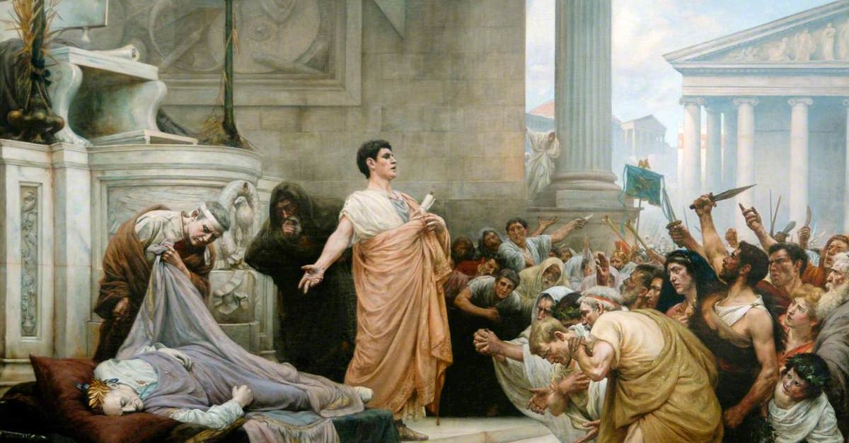 Mark Antony's Oration at Caesar's Funeral - World History Encyclopedia