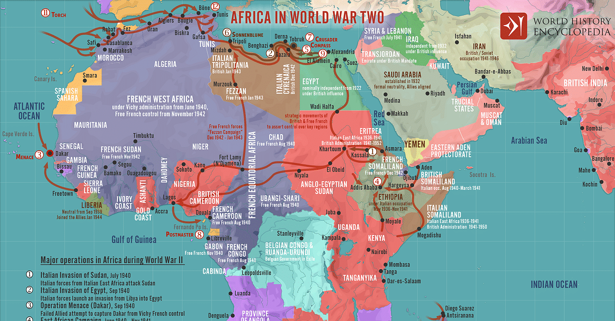 roles played by east africa in world war 2