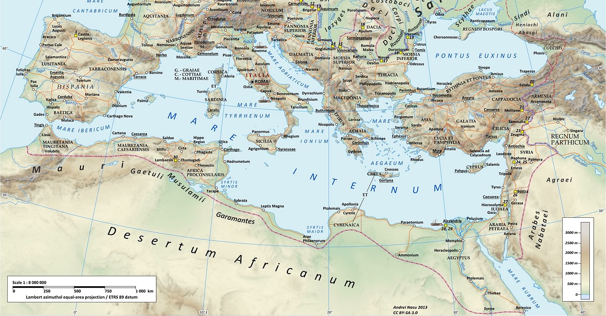 Roman Road Network (Illustration) - World History Encyclopedia