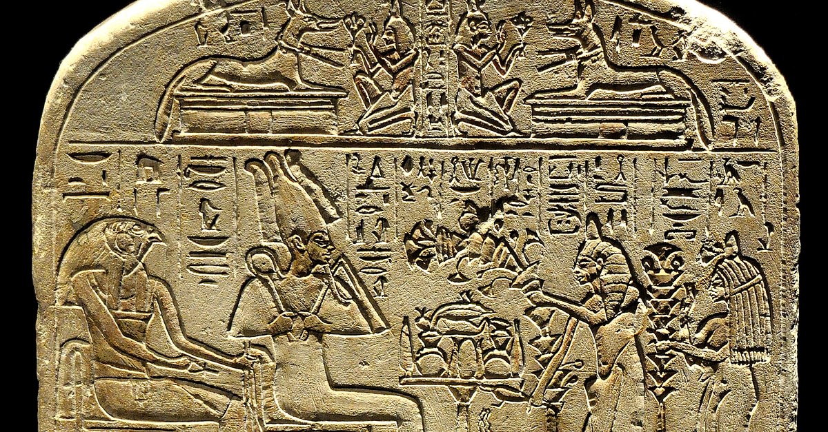 Stela of Scribe Amenemhat (Illustration) - World History Encyclopedia