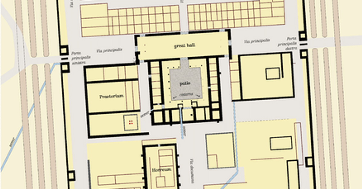 Roman Fort Map