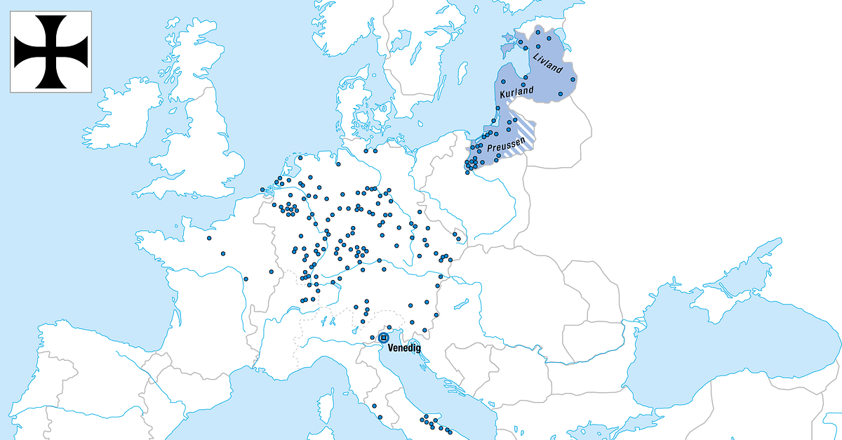 Teutonic Order Map   9026 