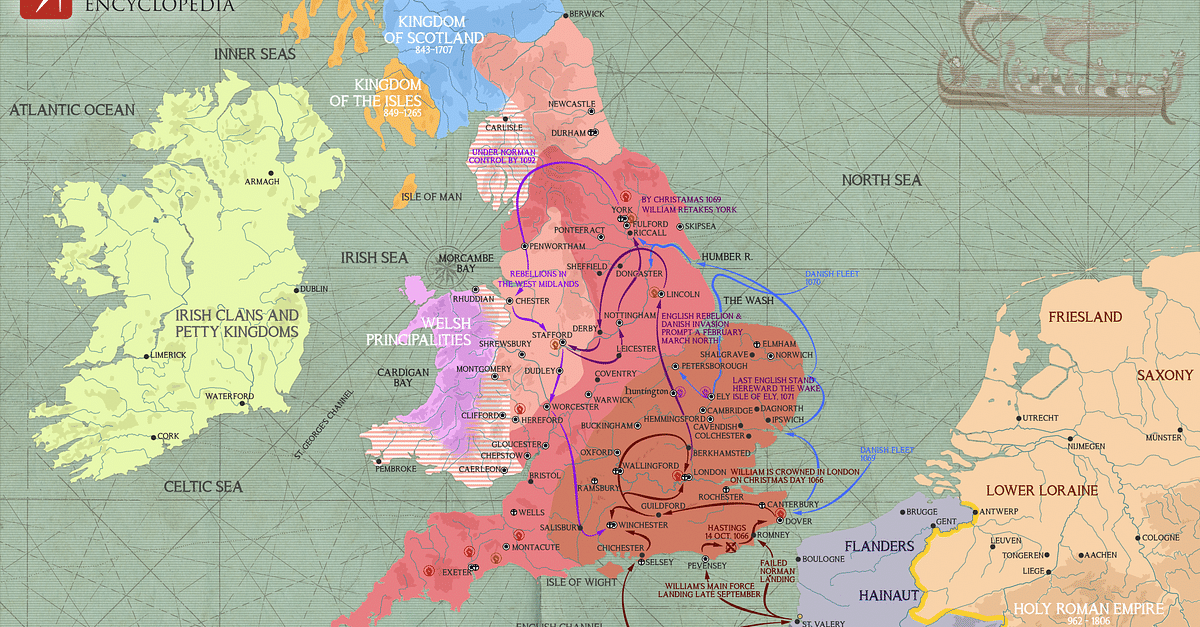 Norman Conquest Of Britain 1066 1086 Illustration World History Encyclopedia 